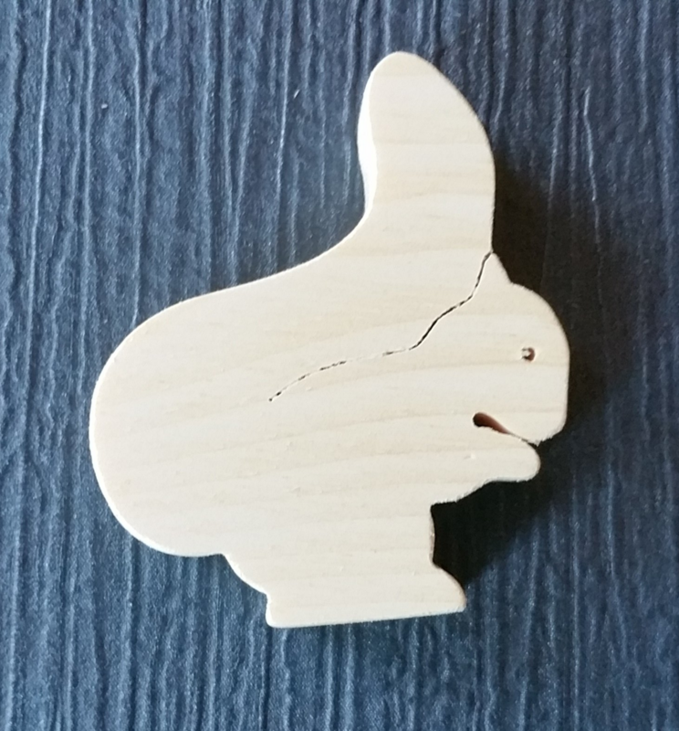 Figurine en bois - Animal de montagne en bois