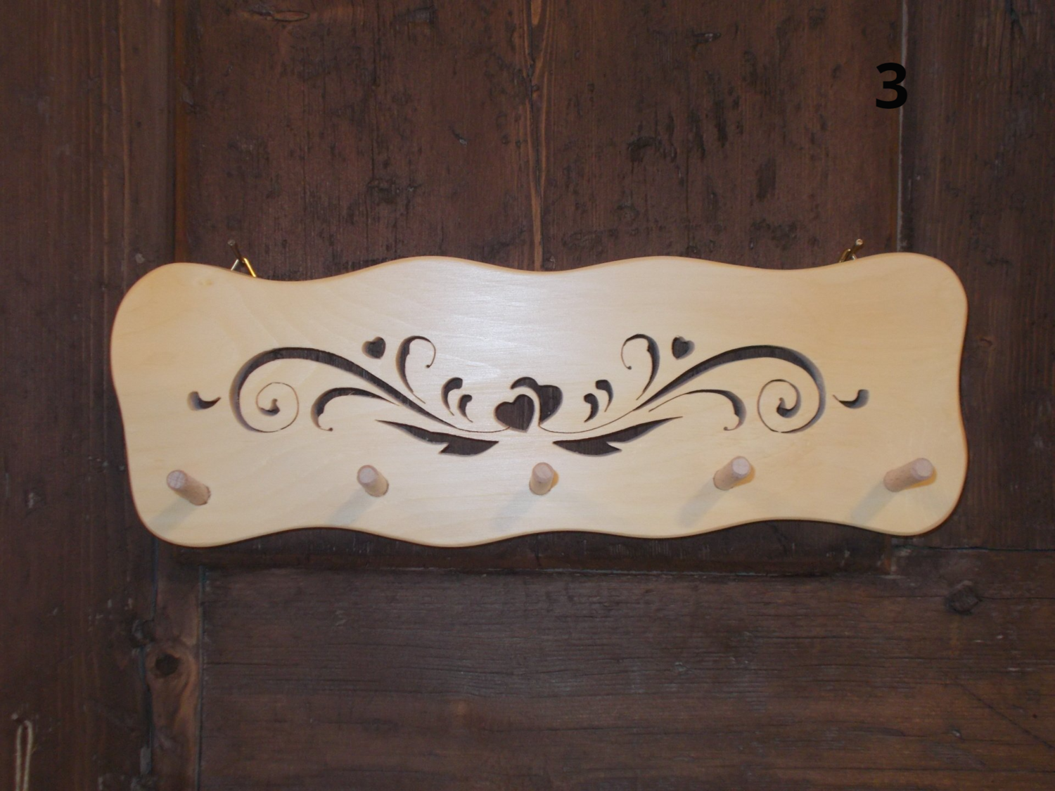 Porte Clé Mural en bois Porte Clé Mural en bois