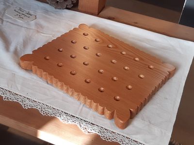 Dessous de plat en bois – Forme Petit Beurre Dessous de plat en bois – Forme Petit Beurre