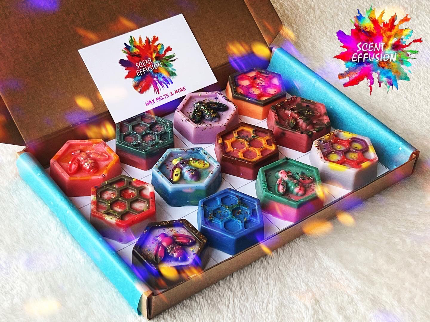 12x Festive Honeycomb &amp; Bee Melts - Part 1