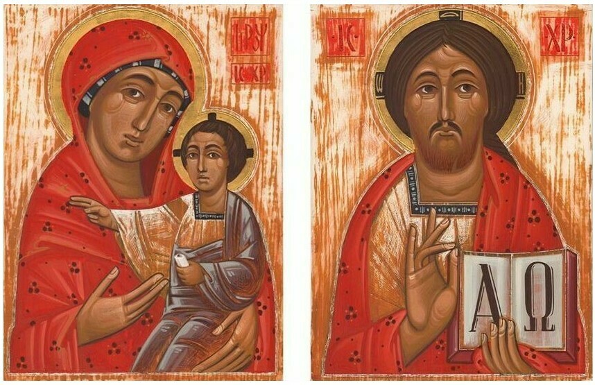 Ivan Dashko &quot;Mother of God&quot; and &quot;Christ&quot;