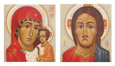 Ivan Dashko &quot;Mother of God&quot; and &quot;Christ&quot; (pair)