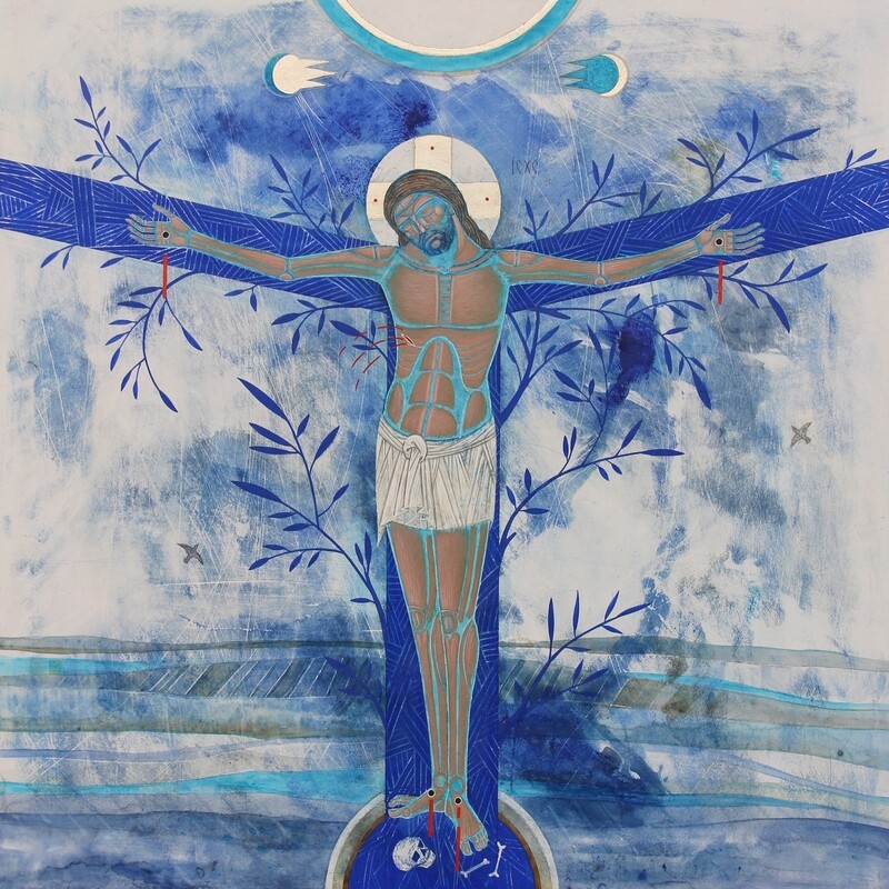 Ulyana Tomkevych &quot;Crucifixion Blossoming Cross&quot;