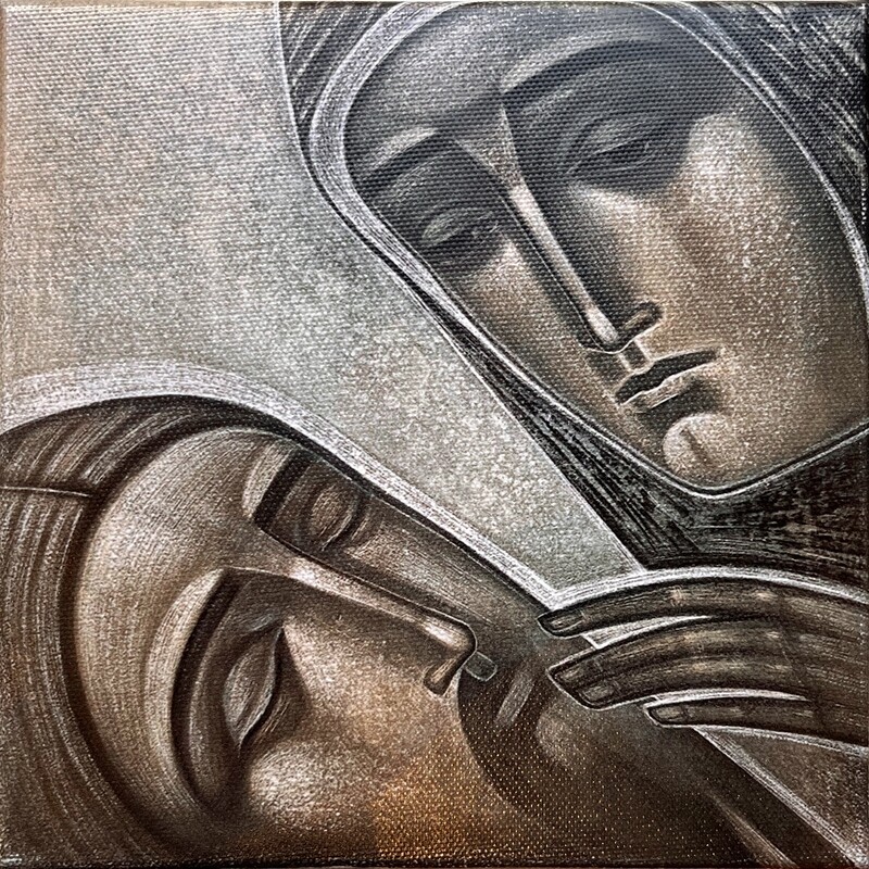 Khrystyna Yatsyniak &quot;Pieta&quot; Print on canvas