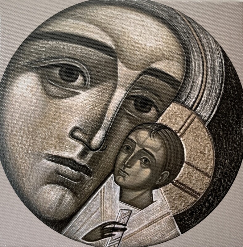 Khrystyna Yatsyniak &quot;The Eleusa&quot; Print on canvas