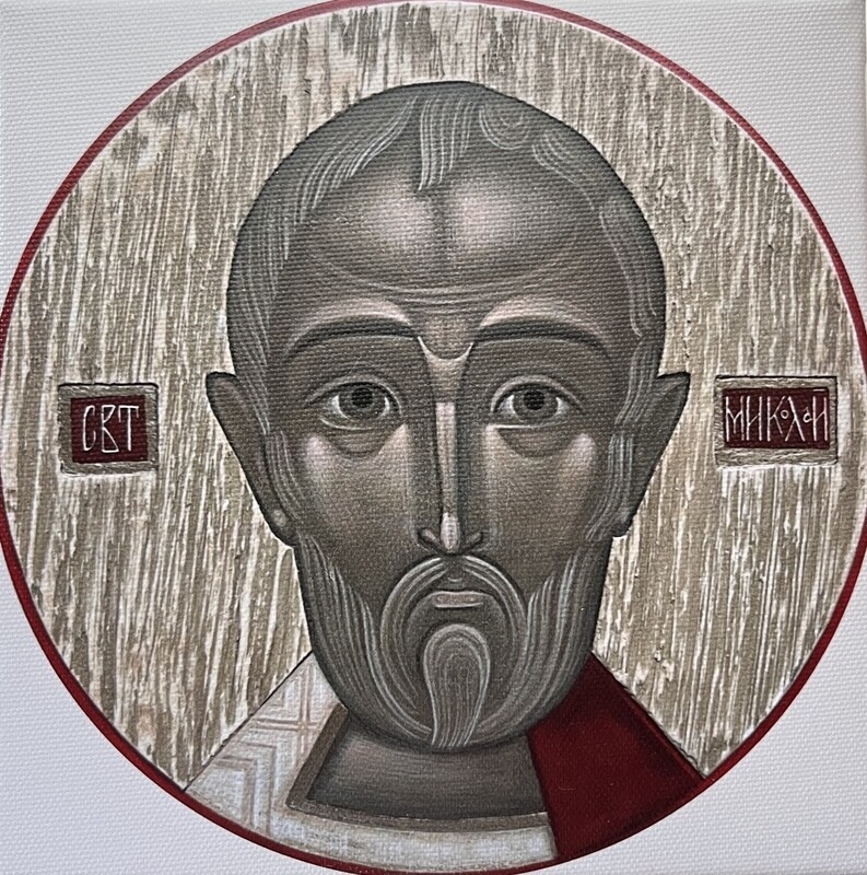 Khrystyna Yatsyniak &quot;St Nicholas&quot; Print on canvas