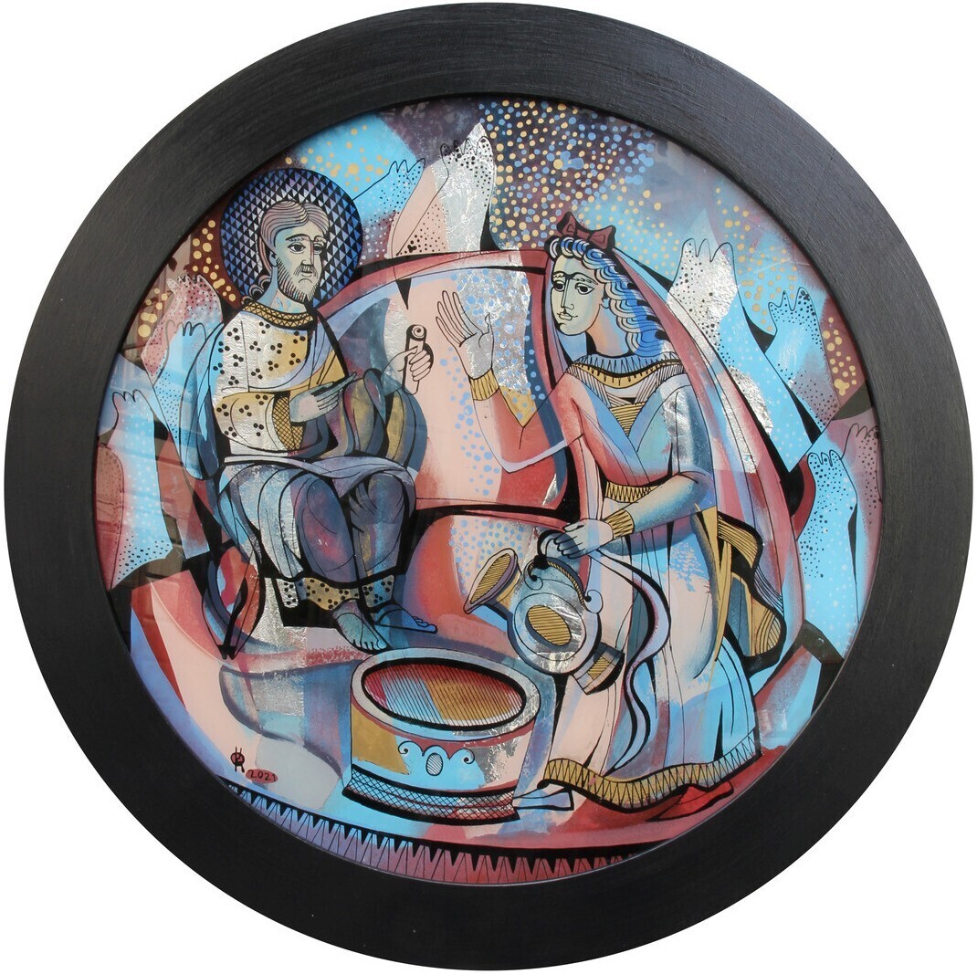 Oksana Romaniv-Triska &quot;Christ and the Samaritan woman&quot;