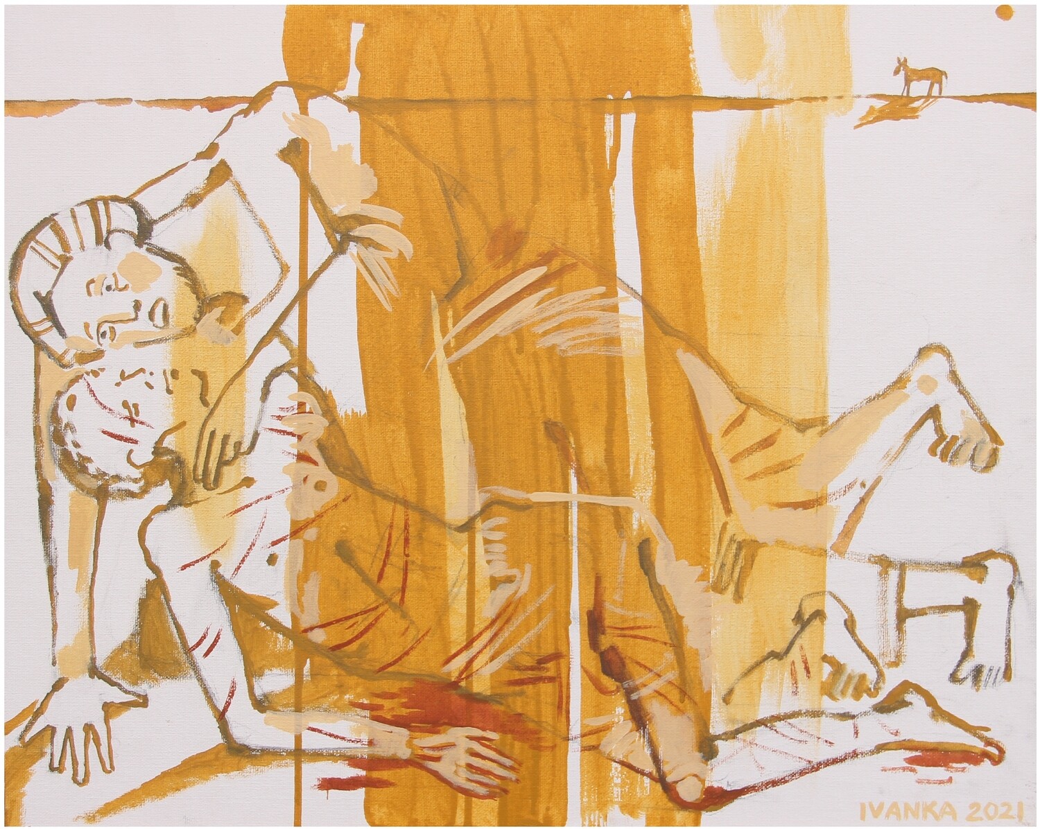 Ivanka Krypyakevych-Dymyd &quot;The parable of the Good Samaritan&quot; triptych, part 1