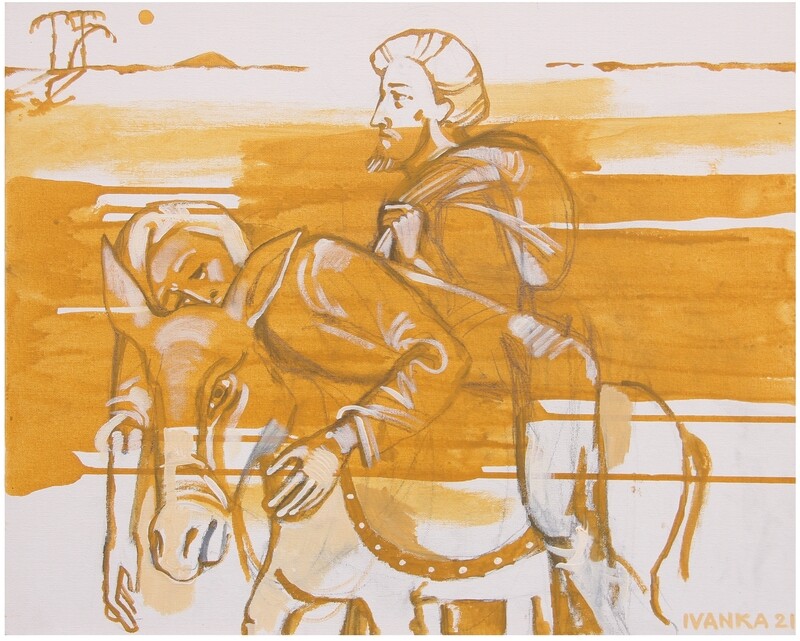 Ivanka Krypyakevych-Dymyd &quot;The parable of the Good Samaritan&quot; triptych, part 2