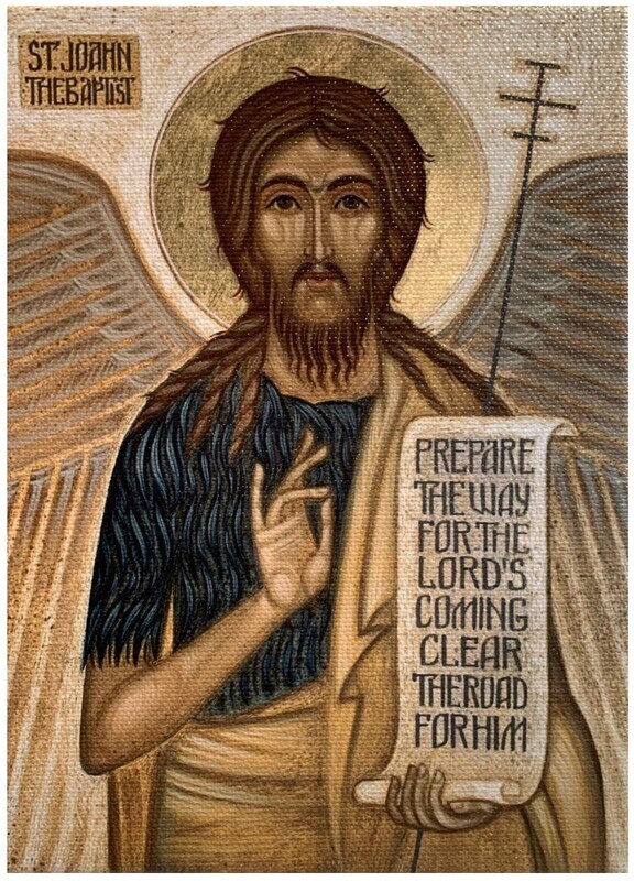 Nataliya Sydoruk &quot;Saint Joahn the Baptist&quot; Print on canvas