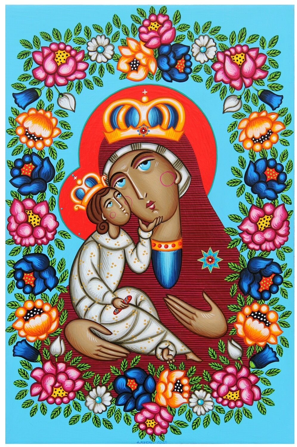 Anna Makać &quot;Madonna with flowers&quot;