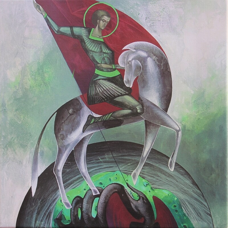 Kateryna Shadrina &quot;Saint George&quot; Print on canvas