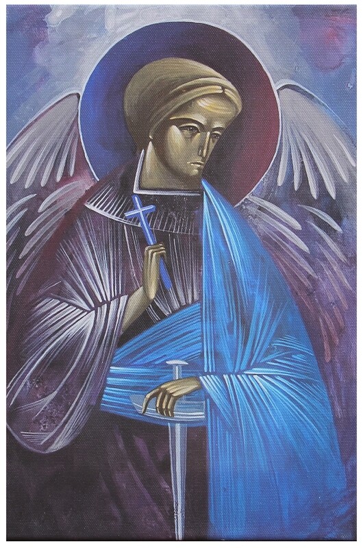 Kateryna Shadrina &quot;Guardian angel&quot; Print on canvas