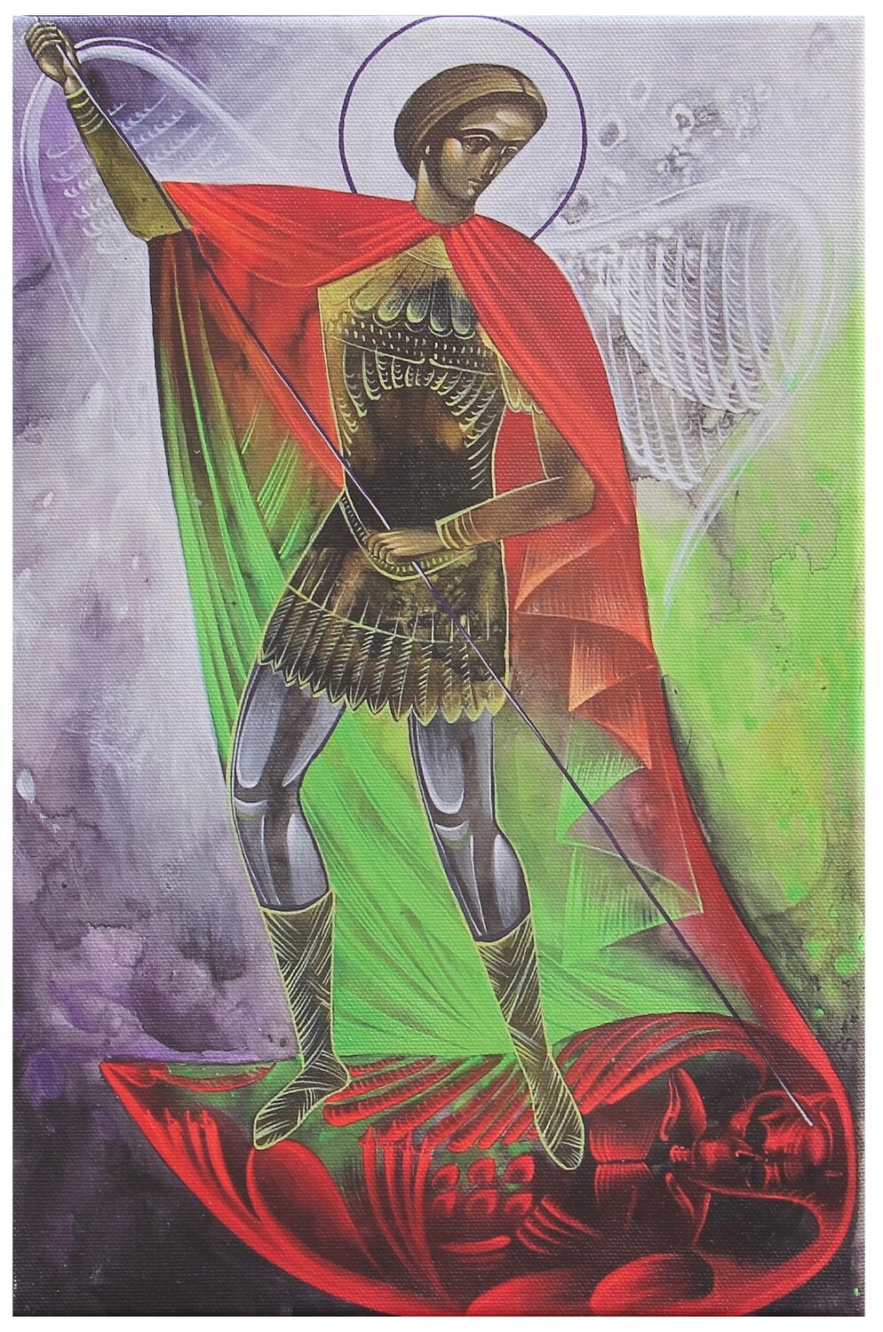 Kateryna Shadrina &quot;Saint Michael&quot; Print on canvas