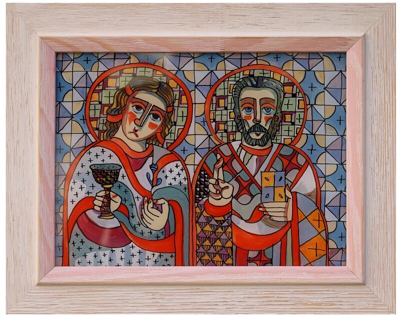 Oksana Andrushchenko &quot;St Barbara and St Nicholas&quot;