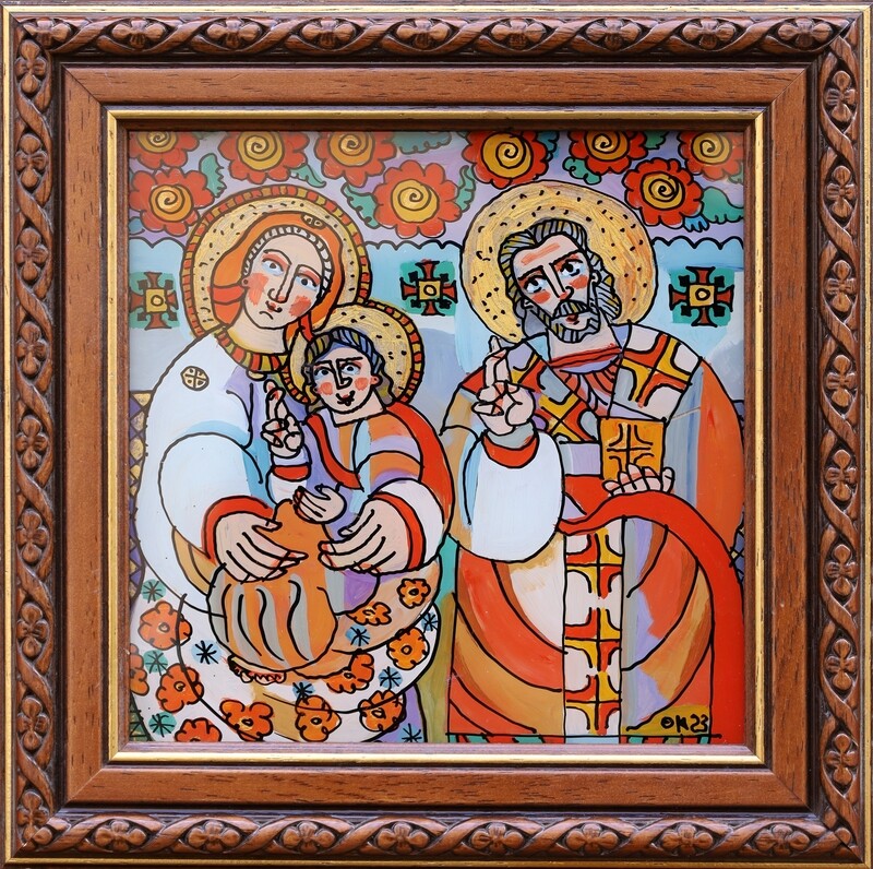 Oksana Andrushchenko &quot;Mother of God and St. Nicholas&quot;