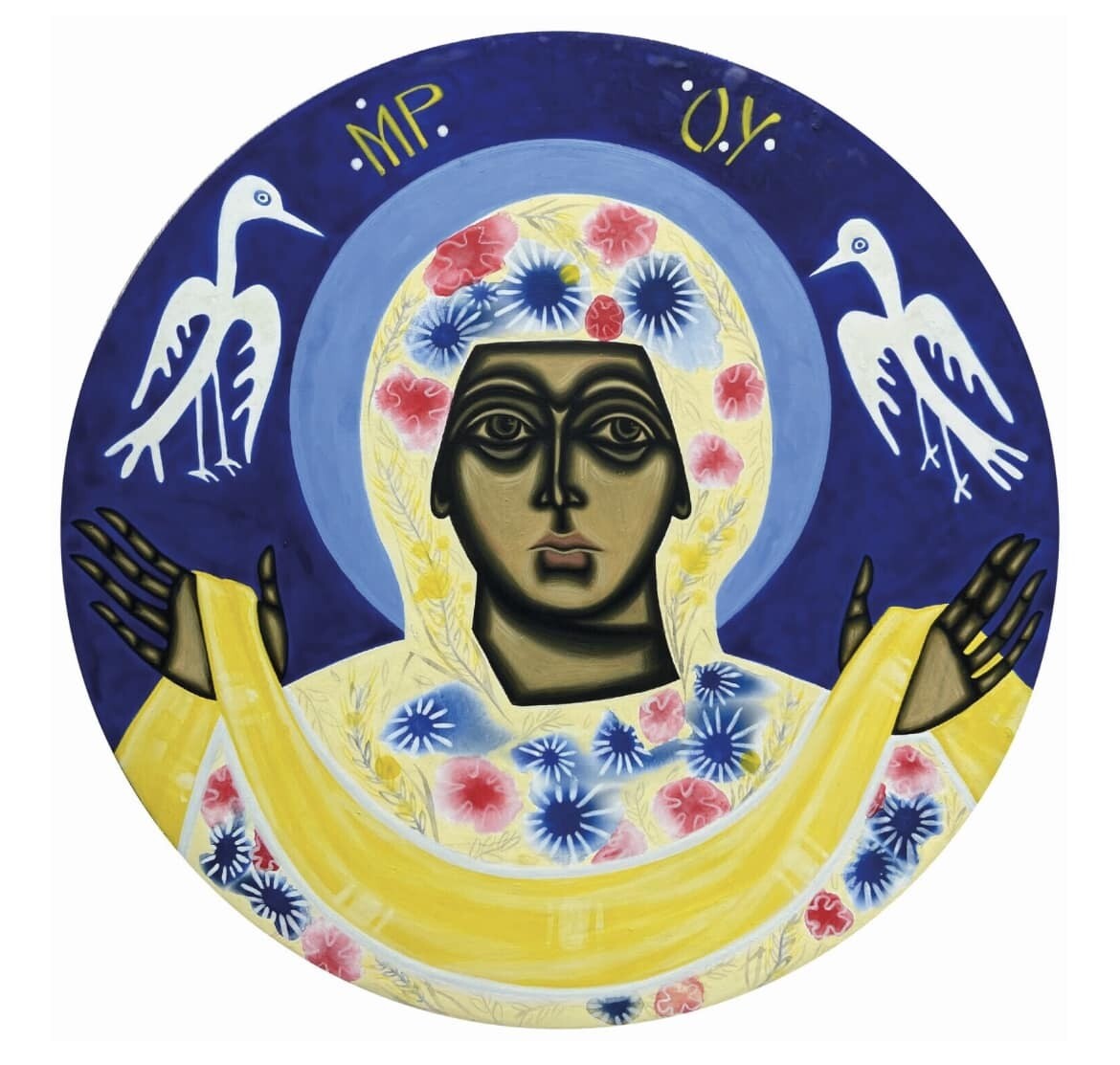 Iryna Solonynka &quot;Protection of the Mother of God with cranes by Maria Prymachenko&quot;