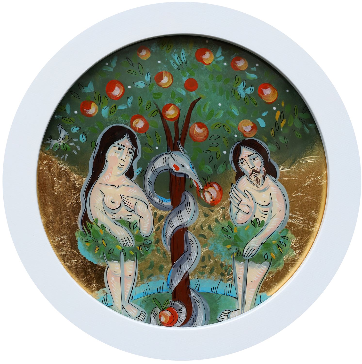 Uliana Krekhovets` &quot;Adam and Eve. Paradise apple&quot;