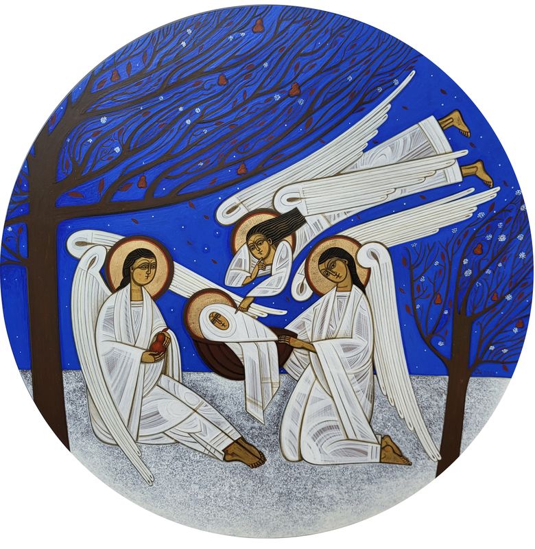 Olya Kravchenko &quot;Angels with Child&quot;