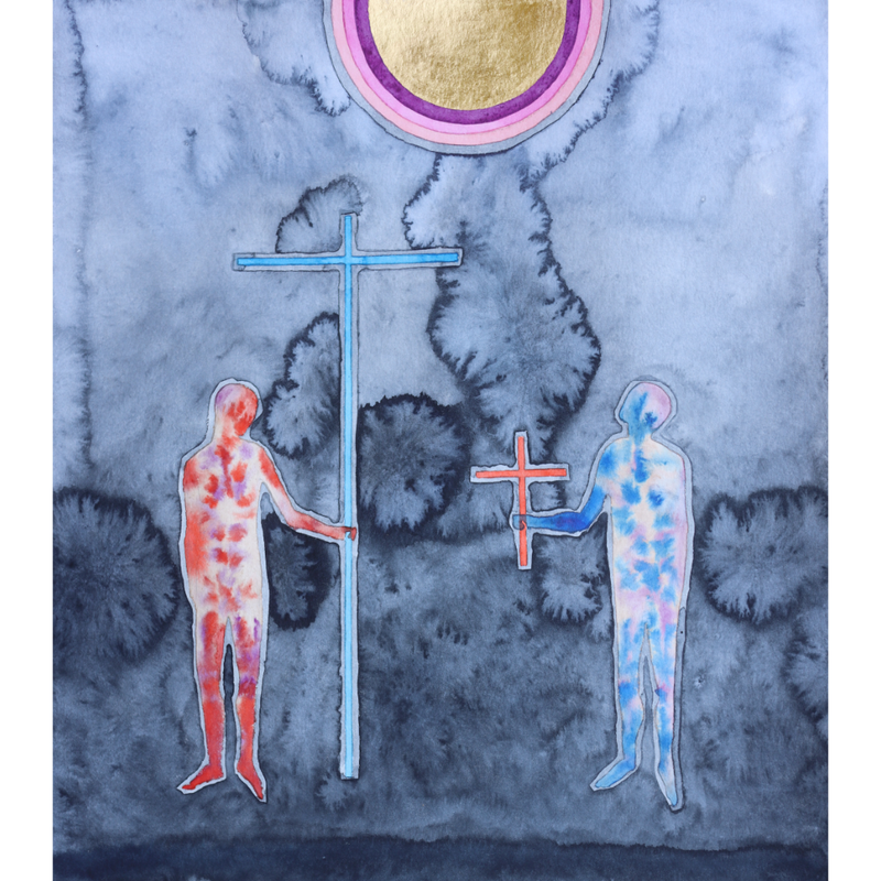 Danylo Movchan "People with crosses"