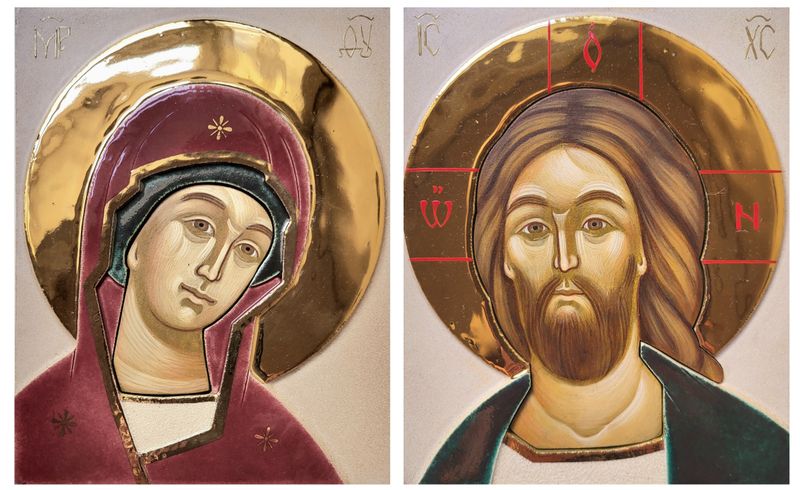 Kateryna Dmyterko, Sofia Sharabura &quot;Mother of God and Christ&quot; pair