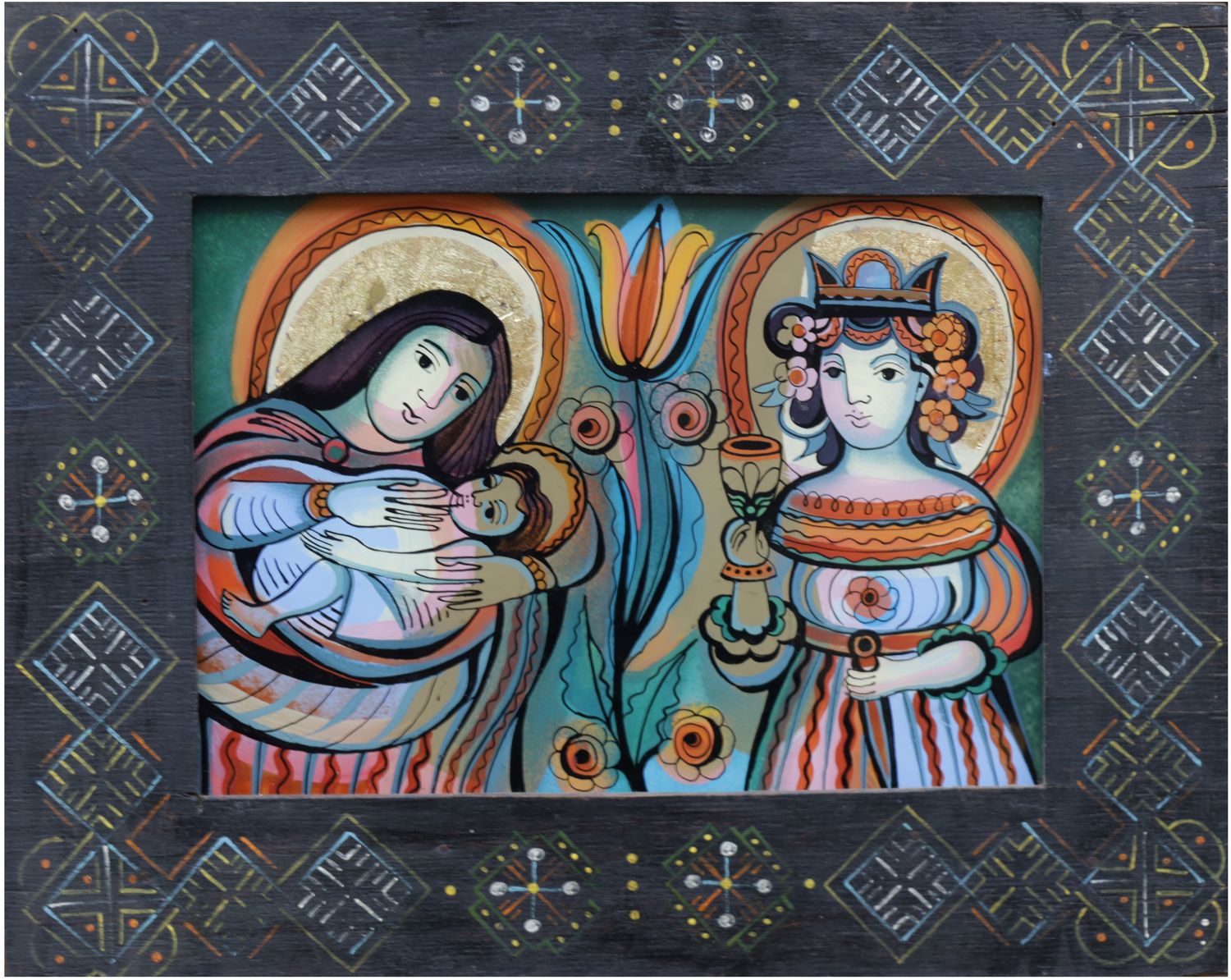 Oksana Romaniv-Triska &quot;Nursing Mother of God and Saint Barbara&quot;
