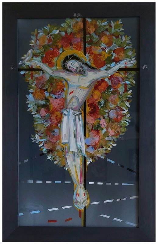 Uliana Krekhovets`&quot;Cross by the road&quot;