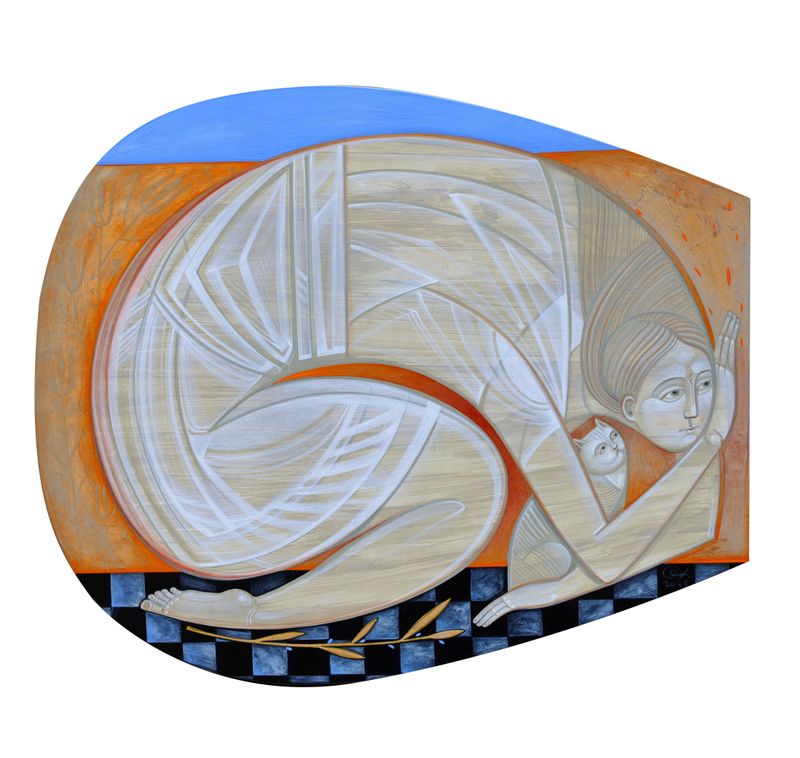 Olya Kravchenko &quot;Realness&quot; part of diptych &quot;Realness. Reflection&quot; (Olya Kravchenko, Solomiia Liaskovska)