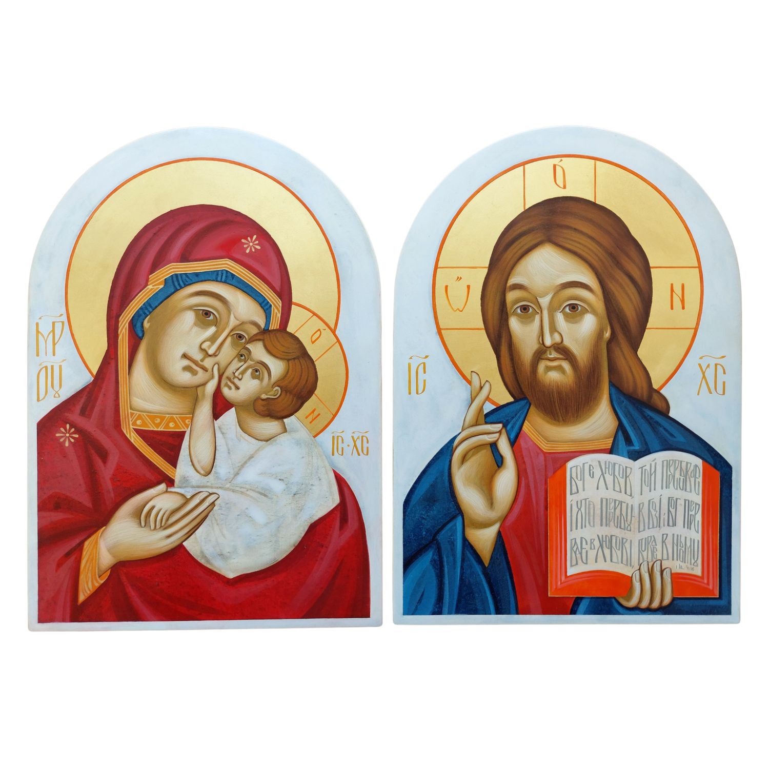 Kateryna Dmyterko &quot;Madonna with Child&quot;, &quot;Jesus Christ&quot; (diptych)