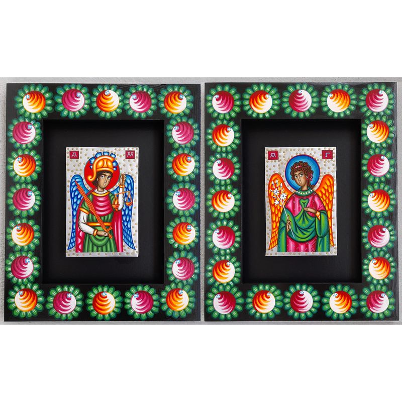 Anna Makać "Saint Michael and Saint Gabriel" pair of icons