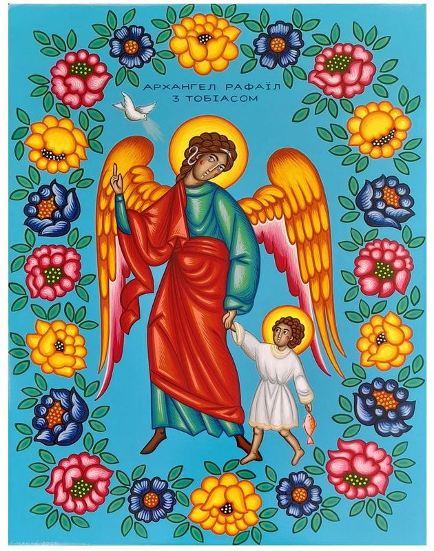 Anna Makać "Archangel Raphael with Tobias"