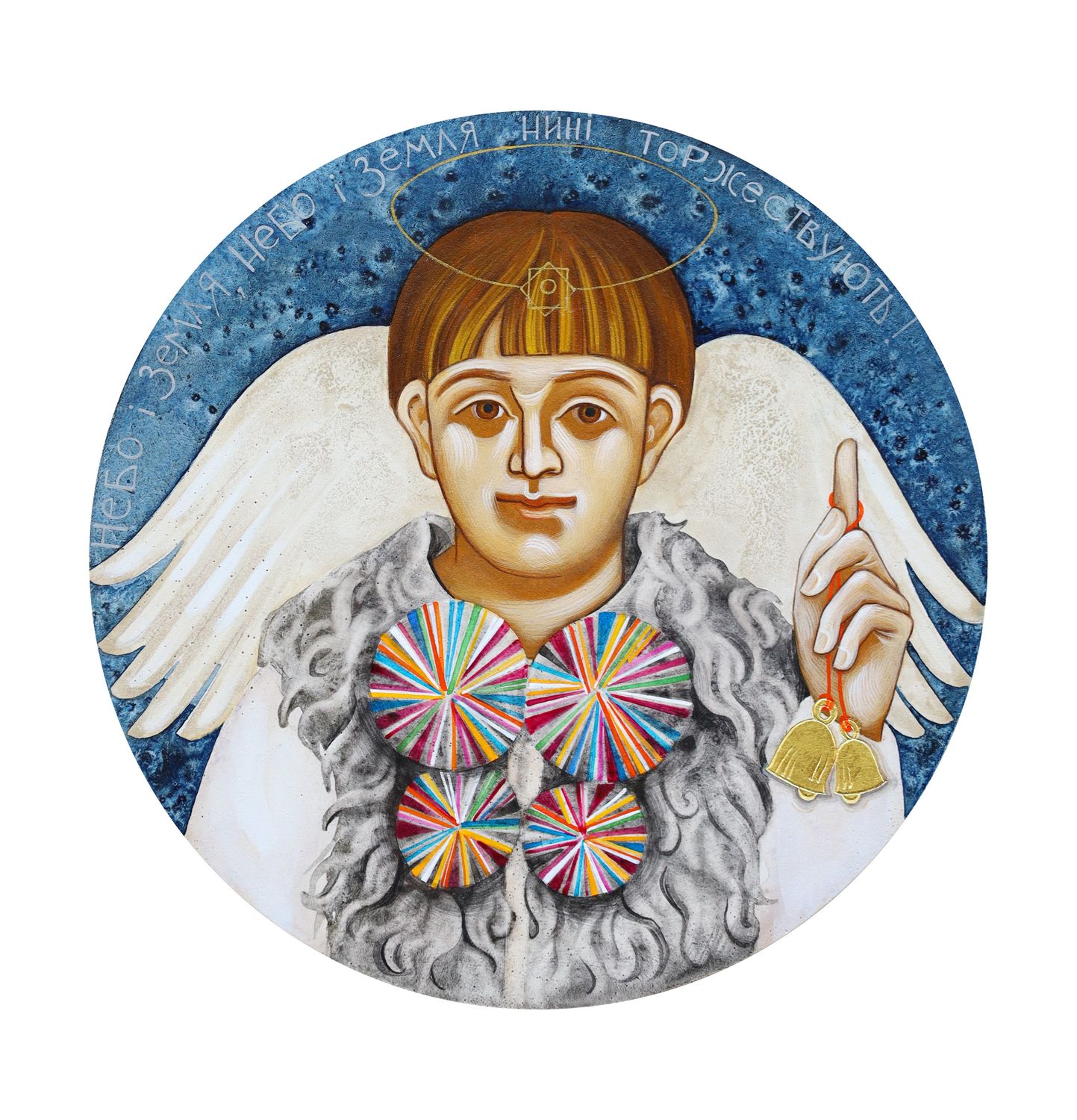 Kateryna Dmyterko "The Christmas Caroler" (diptych)