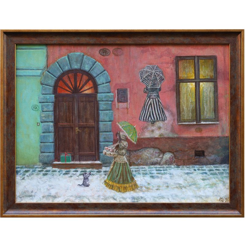 Yurko Kokh "Pre-New Year’s Virmenska Street"