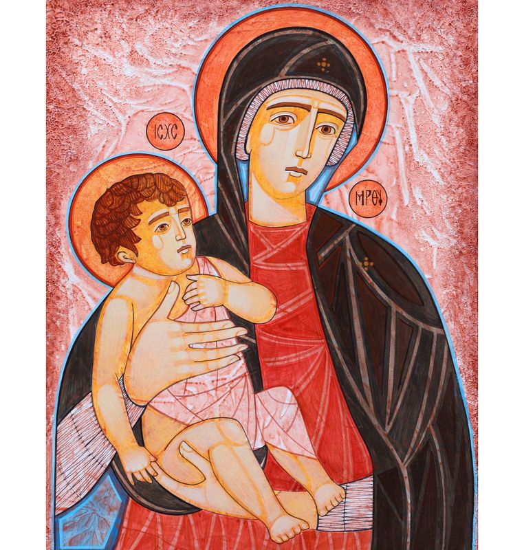 Borys Sheremeta "Madonna with a Child" Борис Шеремета "Богородиця з Ісусом"