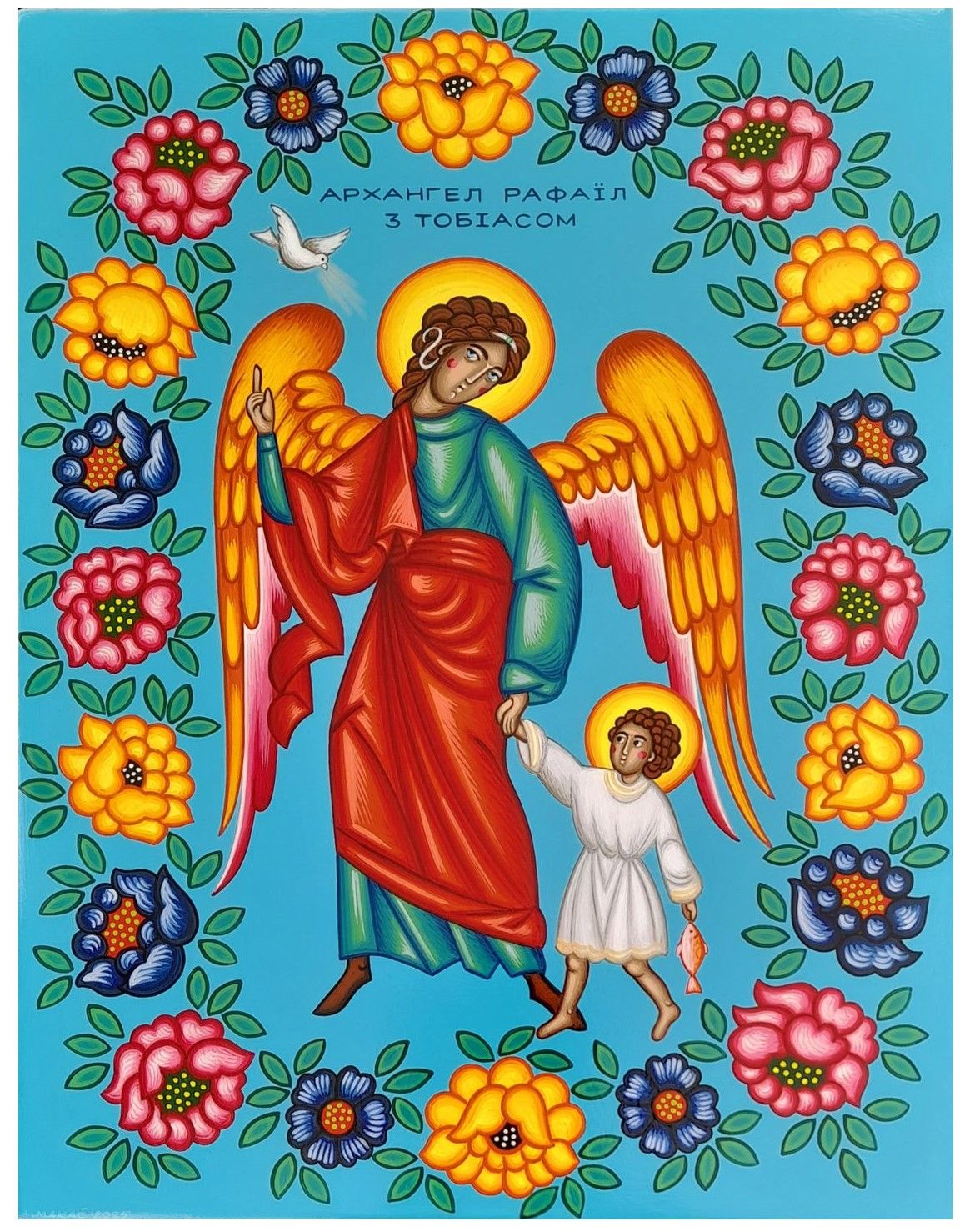 Anna Makać "Archangel Raphael with Tobias"