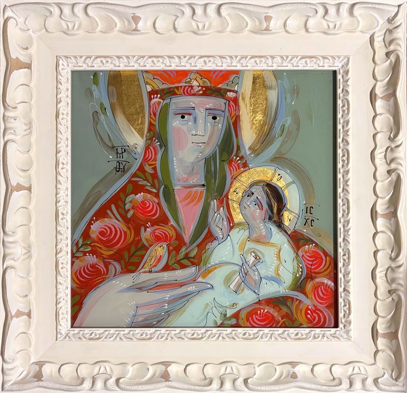 Uliana Krekhovets`"The Mother of God and Child in Bloom"