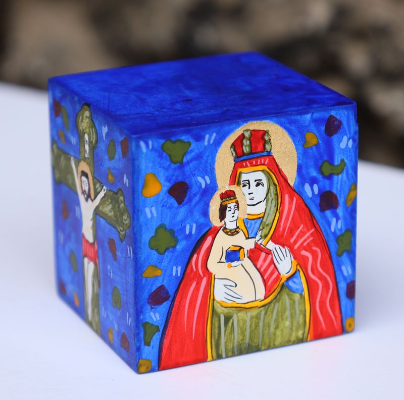 Iryna Solonynka "Traditional folk home icon"