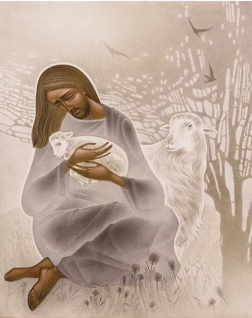 Denys Tymchyshyn "Christ the Good Shepherd" Print on paper