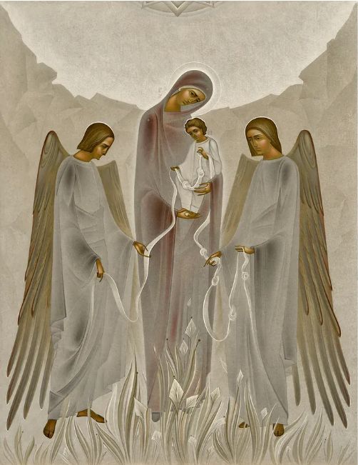 Denys Tymchyshyn "Our Lady, Undoer of Knots" Print on paper
