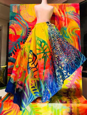 Art Canvas Skirt Form 2