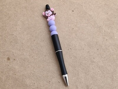 Silicone Bead Pen- Purple