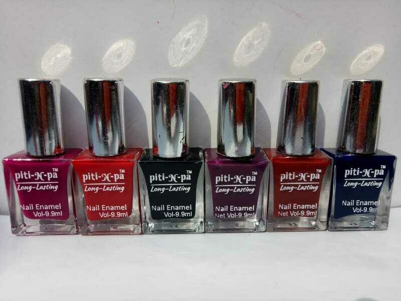 &quot;piti N pa&quot; Matte Nail Polish Combo Pack Of 6 Pcs, Multicolor-30 (Set Of 6 Pcs)