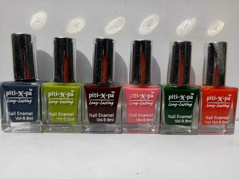 &quot;piti N pa&quot; Matte Nail Polish Combo (Pack of 6Pcs)