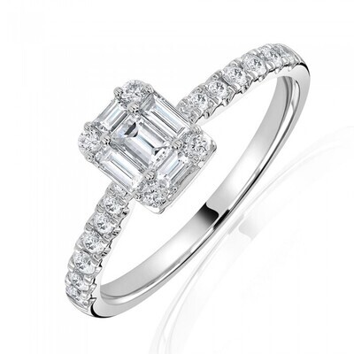 White Gold & Platinum Diamond Rings