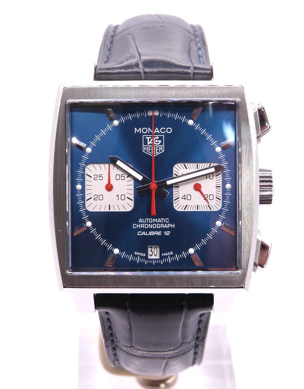 Tag Heuer Monaco CAW2111-0 Calibre 12, Blue Sunburst Dial  (Pre Owned)