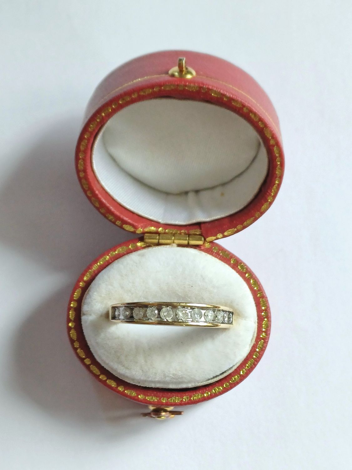 9CT Yellow Gold Diamond Half Eternity Ring (Pre Owned)