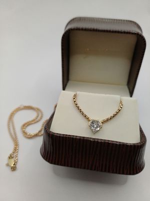 VRAI Strength Necklace, featuring Sheild-Cut Lab Diamond Rare 14K Gold (Pre... VRAI Strength Necklace, featuring Sheild-Cut Lab Diamond Rare 14K Gold (Pre...