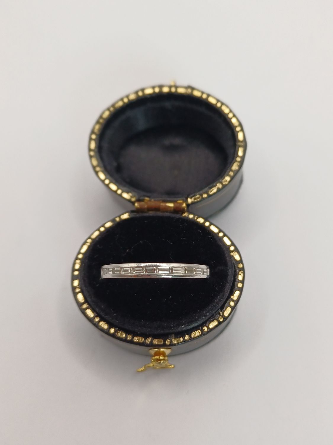 Stunning Platinum Baguette Diamond Half Eternity Ring (Pre Owned)