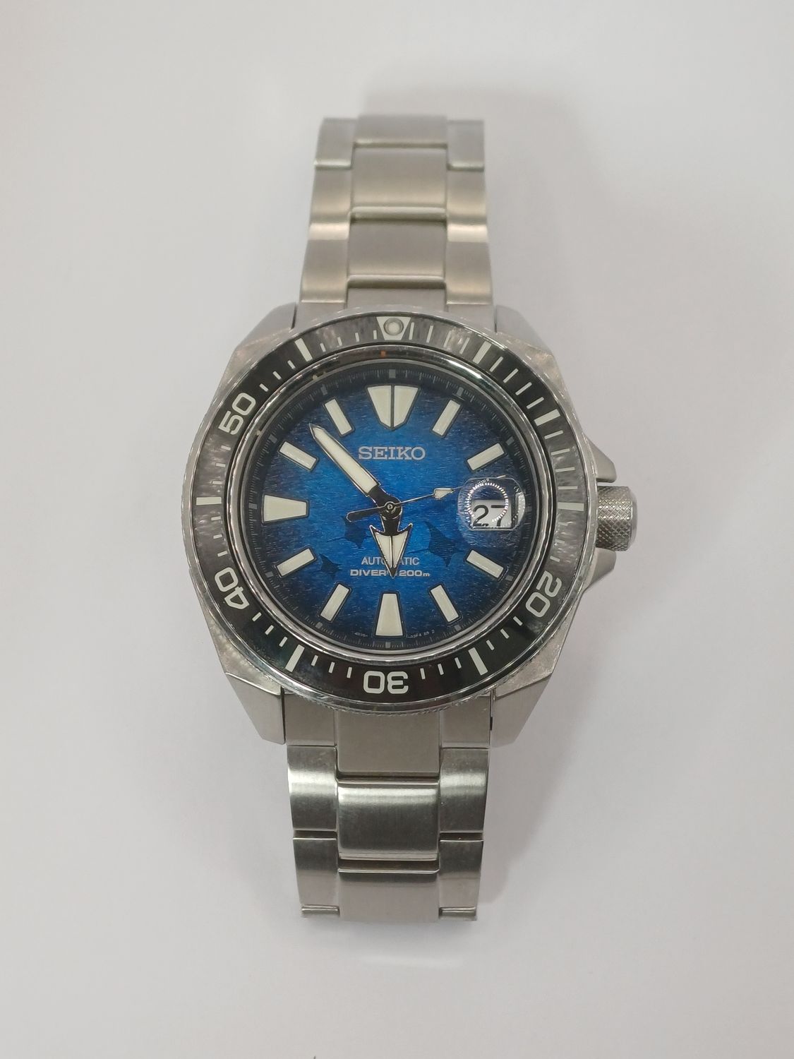 SEIKO PROSPEX Save The Ocean Manta Ray Edition Watch Automatic Box Papers Mens