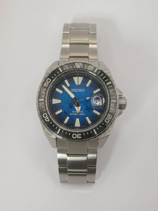 SEIKO PROSPEX Save The Ocean Manta Ray Edition Watch Automatic Box Papers Mens